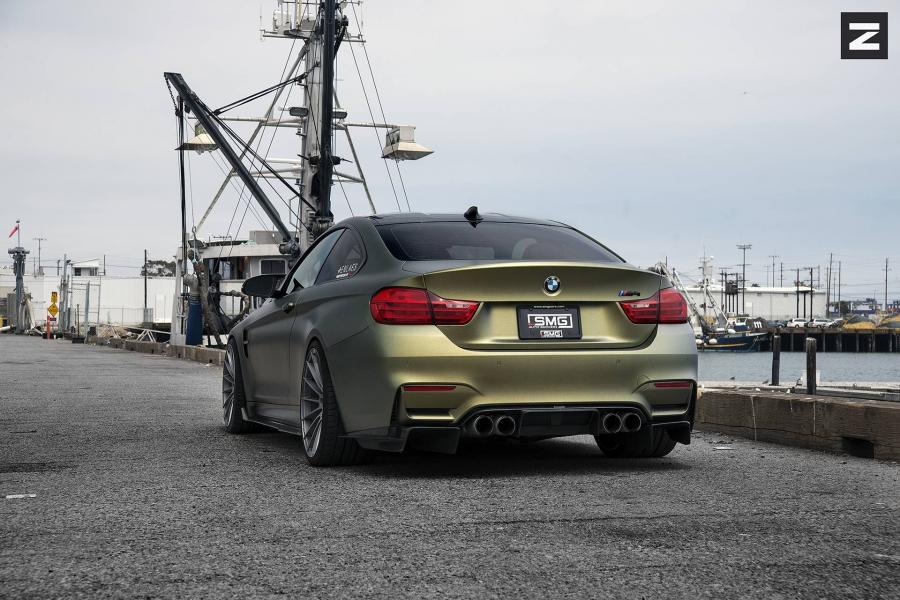  BMW M4 Coupe Matte Gold on Zito Wheels 2016 года  (фото 7 из 10)